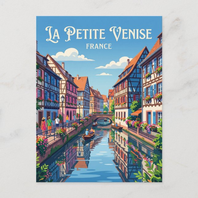 La Petite Venise France Postcard (Front)