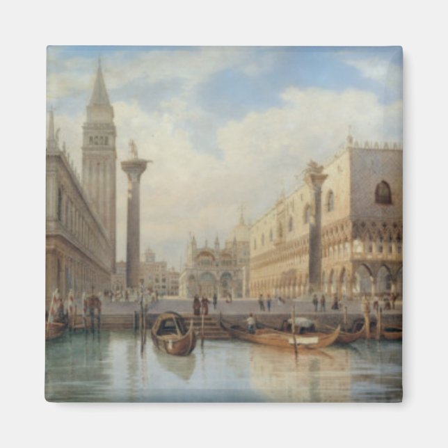 La Piazza San Marco Venice, Salomon Corrodi Magnet (Front)