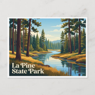 La Pine State Park Oregon Postcard
