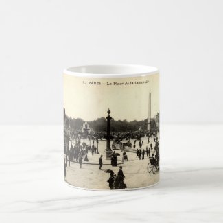 La Place de la Concorde Paris Vintage c1910 Coffee Mug