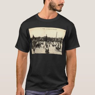 La Place de la Concorde Paris Vintage c1910 T-Shirt