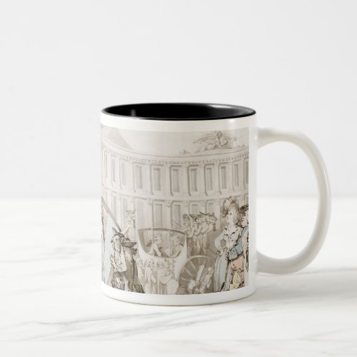 La Place des Victoires Paris c1789 pen and ink Two_Tone Coffee Mug