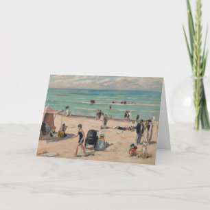 La Plage de Fort-Mahon   Albert André Card