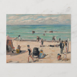 La Plage de Fort-Mahon Albert André Postcard