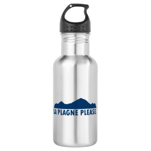 La Plagne France Please Stainless Steel Water Bottle