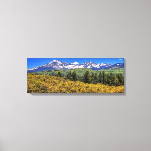 La Plata Mountains West Side Canvas Print