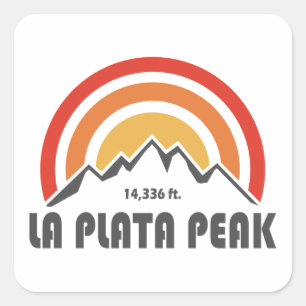 La Plata Peak Square Sticker