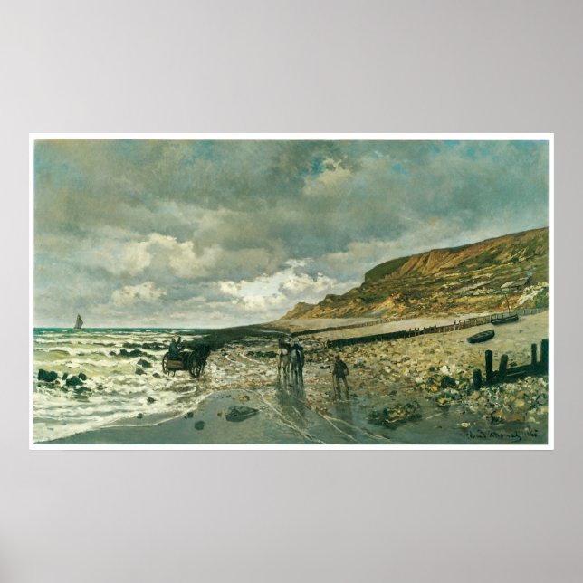 La Pointe de La Heve, 1865 Claude Monet Poster (Front)