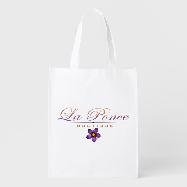 La Ponce Boutique Reusable Grocery Bag (Front)