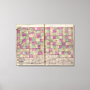 La Porte County and St Joseph County Canvas Print