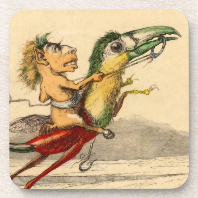 La Poursuite (The Chase) Drink Coaster (Front)