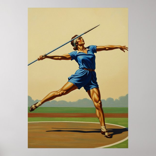 LA POUSSÉE DU JAVELOT (The Javelin's Thrust) Poster (Front)