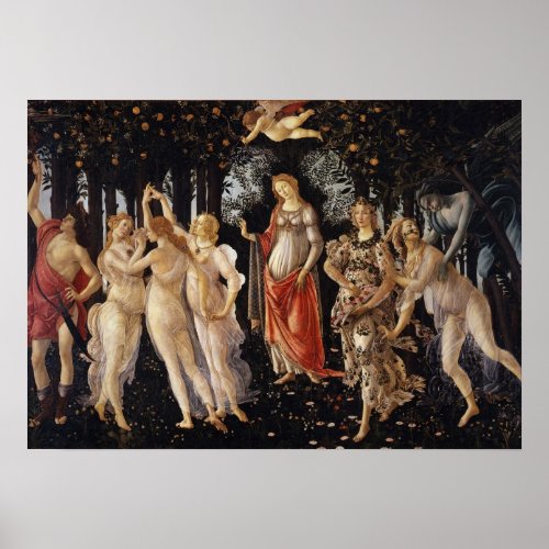 La Primavera by Botticelli _ A2 format poster