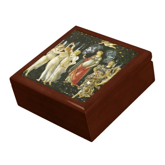 La Primavera by Sandro Botticelli Keepsake Box (Side)
