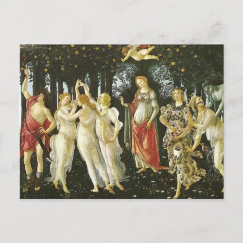 La Primavera by Sandro Botticelli Postcard