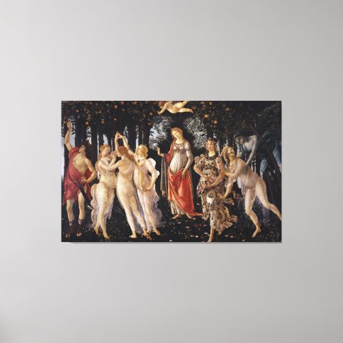 La Primavera Spring by Sandro Botticelli Canvas Print