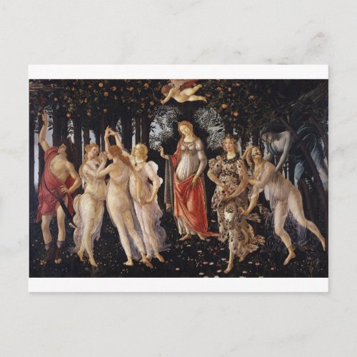 La Primavera Spring by Sandro Botticelli Postcard