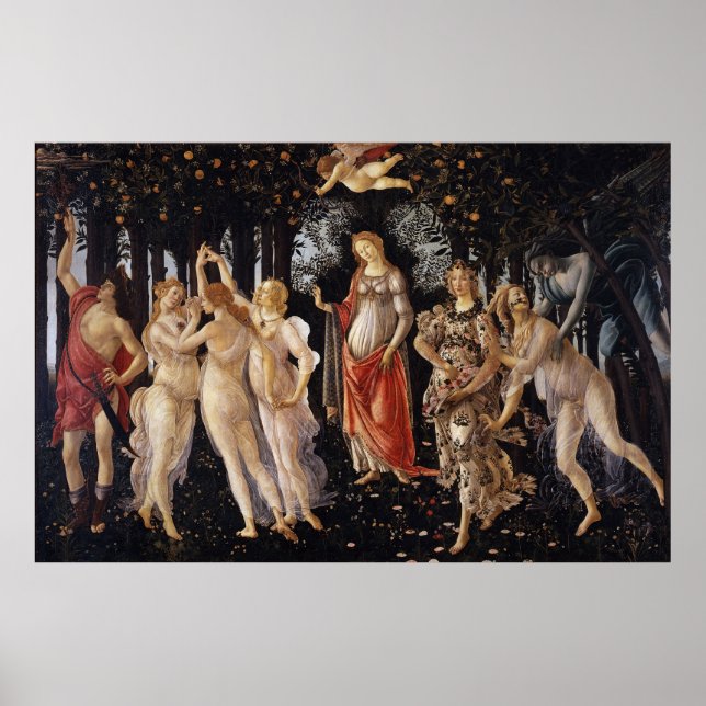 La Primavera (Spring) by Sandro Botticelli Poster (Front)