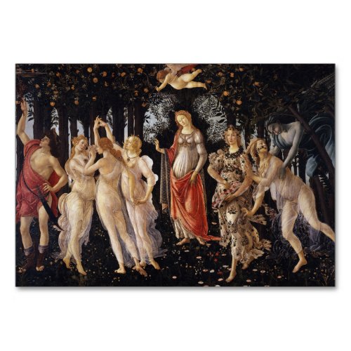 La Primavera Spring by Sandro Botticelli Table Number