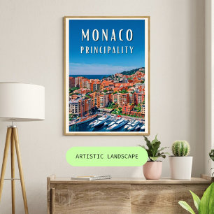 La principauté de Monaco Poster