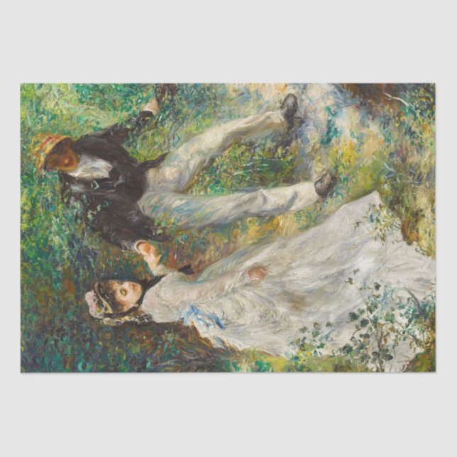 La Promenade by Renoir Shabby Chic Tissue Paper (Front)