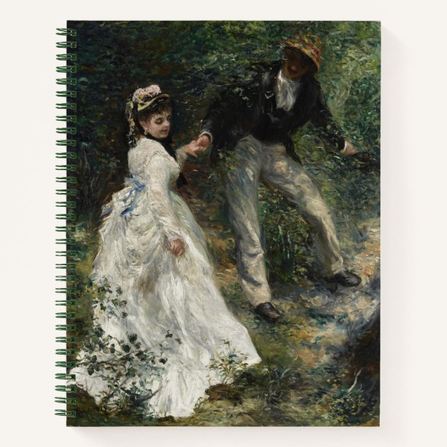 La Promenade Renoir Impressionist Painting Art Notebook (Front)