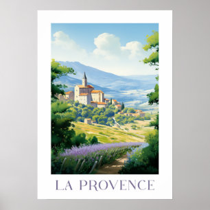 La provence - France - illustration Poster
