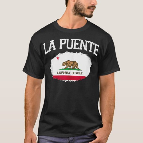 LA PUENTE CA CALIFORNIA Flag Vintage USA Sports Me T_Shirt