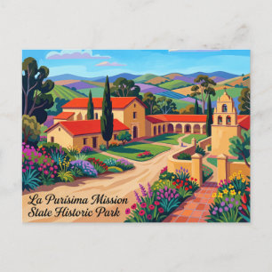 La Purísima Mission State Historic Park California Postcard