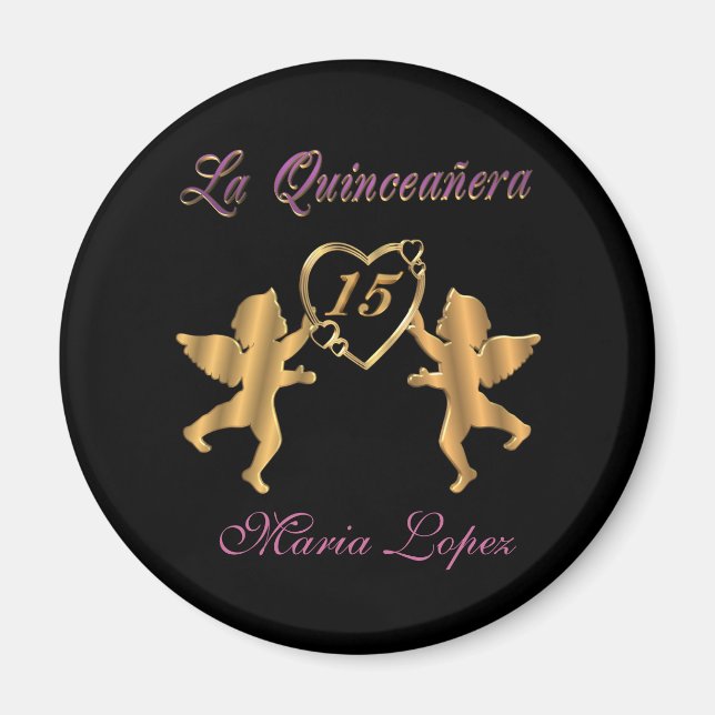 La quinceanera magnet gift for Party Favor (Front)