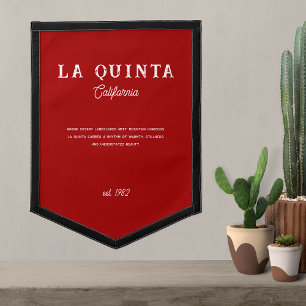 La Quinta California City Pennant Wall Decor