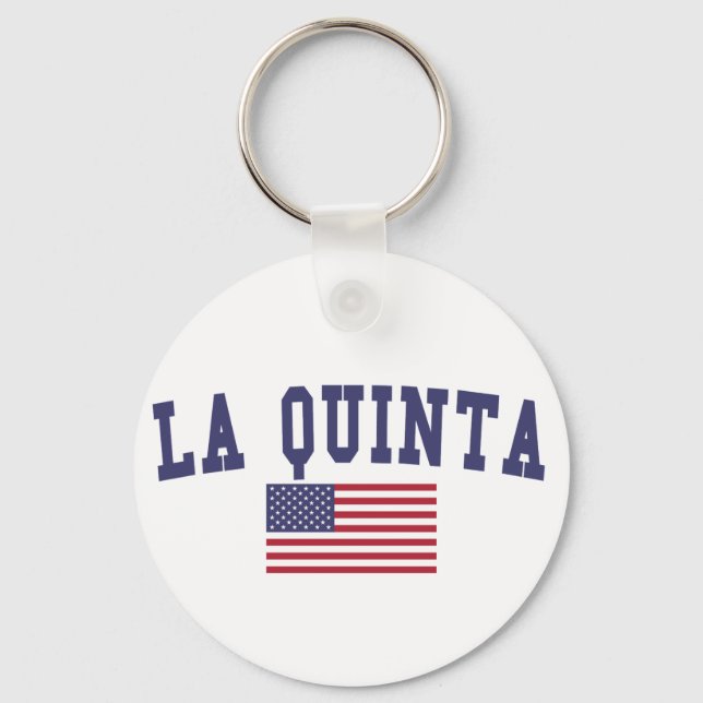 La Quinta US Flag Keychain (Front)