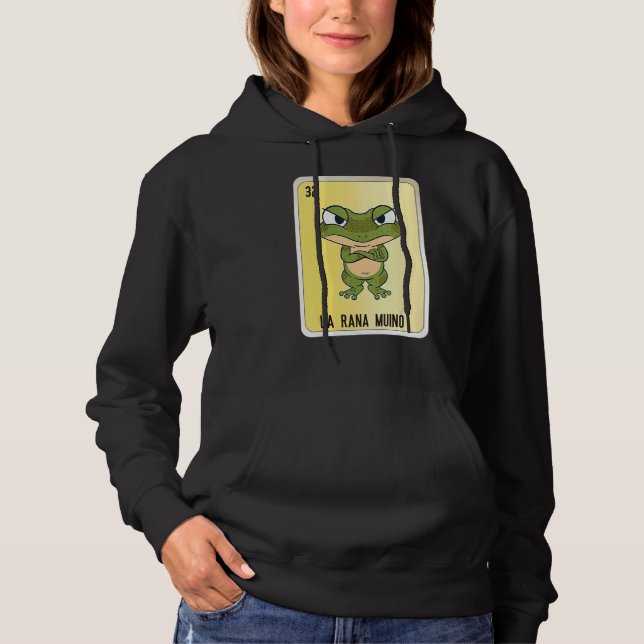 La Rana Muino Mexican Slang Lottery Bingo Cards Hoodie (Front)