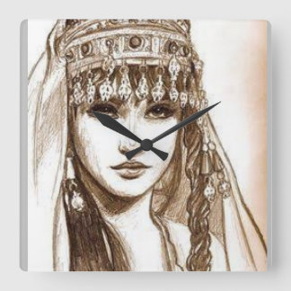 LA REINE DIHYA SQUARE WALL CLOCK