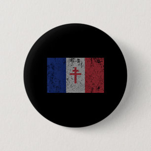 La Resistance The French Flag France Paris Wwii T Button