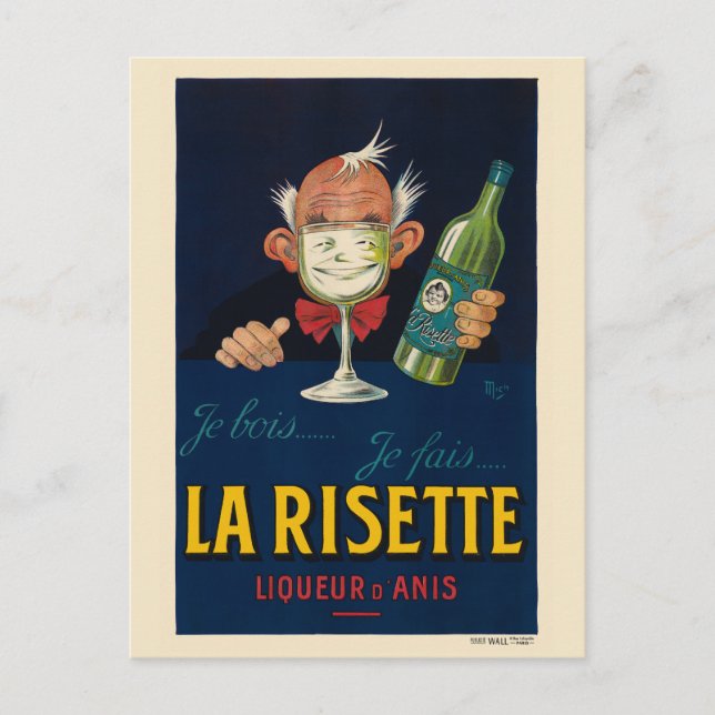 La Risette France Vintage Poster 1926 Postcard (Front)