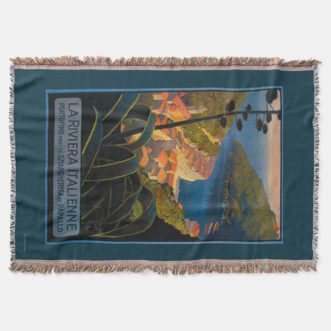 La Riviera Italienne Throw Blanket (Front)