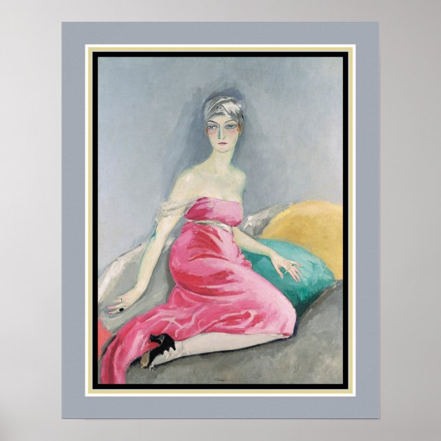 "La Robe Rose"  by Kees van Dongen c.1919 Poster (Front)