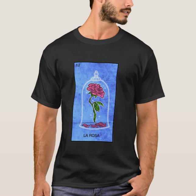 La Rosa Card Mexican Lottery Card Long Sleeve T Sh T-Shirt (Front)