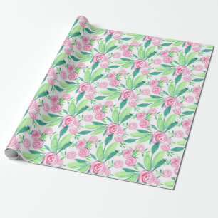 La Rosa Watercolor Floral Botanical Wrapping Paper