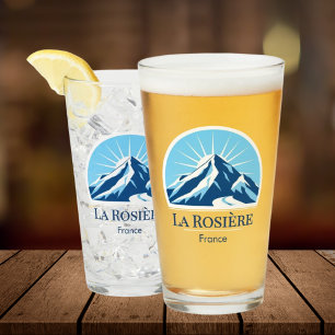 La Rosière France ski resort souvenir Glass