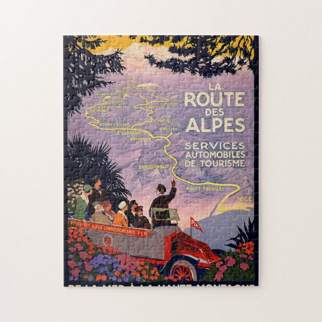 La route des Alpes Jigsaw Puzzle (Vertical)