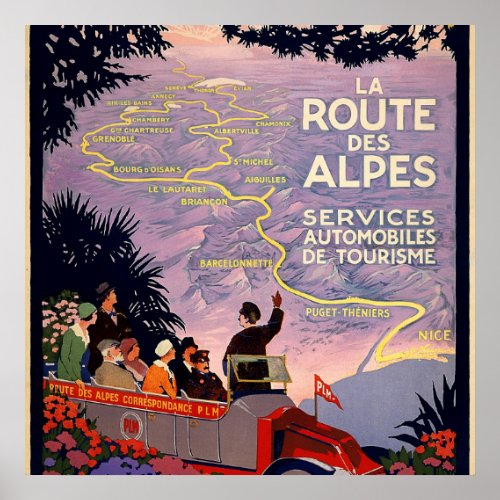 La route des Alpes Poster