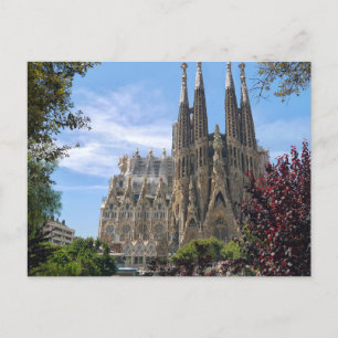 La Sagrada Familia, Barcelona, Spain Holiday Postcard