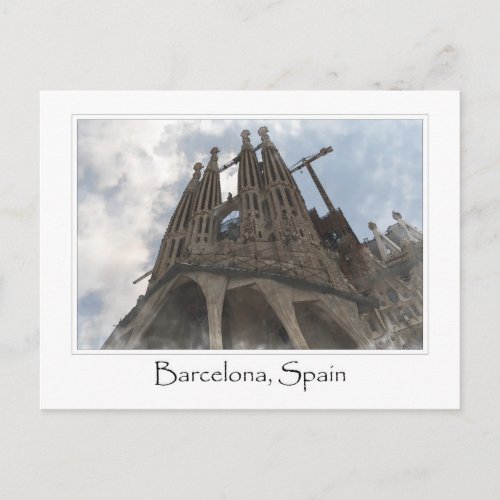 La Sagrada Familia in Barcelona Spain Postcard