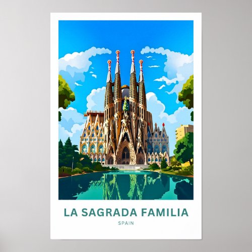 La Sagrada Familia Spain Travel Print