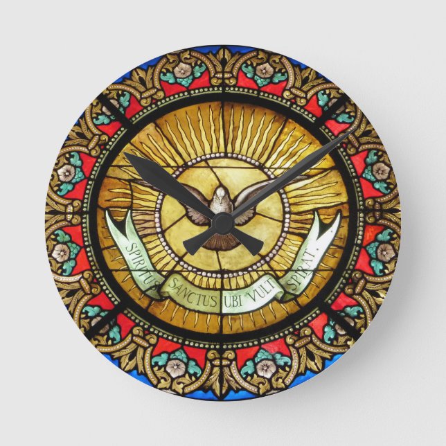 La Sainte-Chapelle  Stained glass window Round Clock (Front)