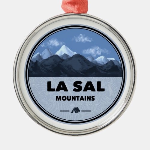 La Sal Mountains Utah Camping Metal Ornament