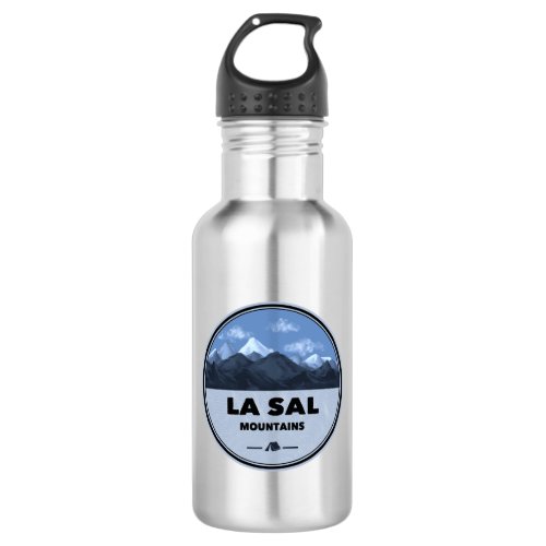 La Sal Mountains Utah Camping Stainless Steel Water Bottle