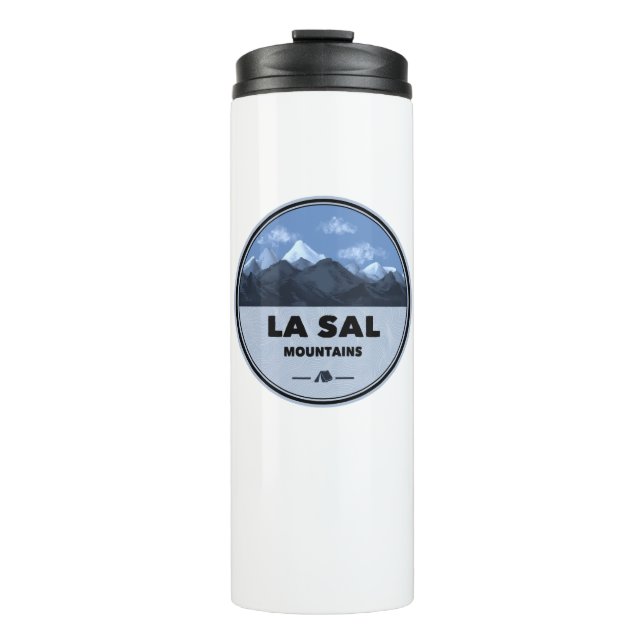 La Sal Mountains Utah Camping Thermal Tumbler (Front)